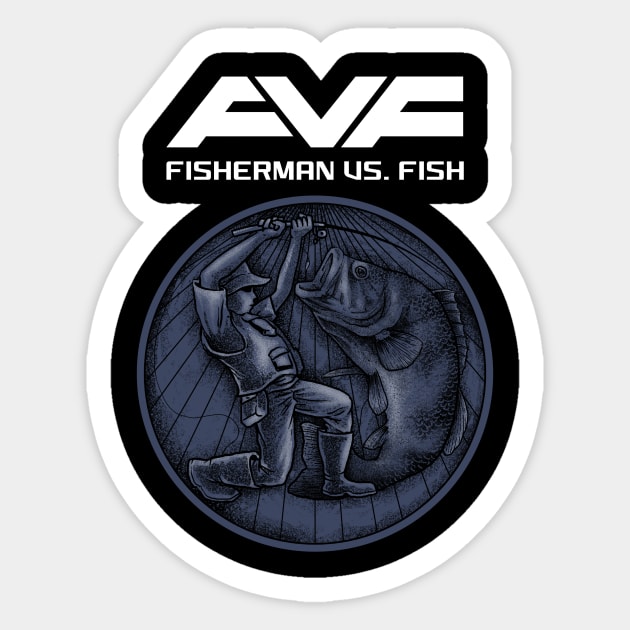 Fisherman Sticker by akawork280